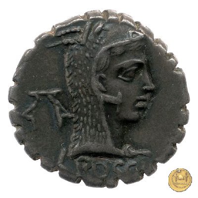 412/1 - denario L. Roscius Fabatus 64 BC (Roma)