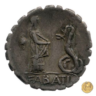 412/1 - denario L. Roscius Fabatus 64 BC (Roma)