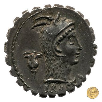 412/1 - denario L. Roscius Fabatus 64 BC (Roma)