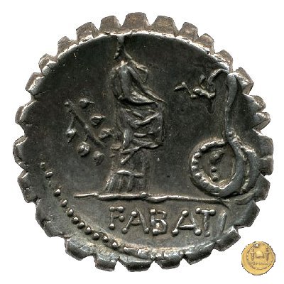 412/1 - denario L. Roscius Fabatus 64 BC (Roma)