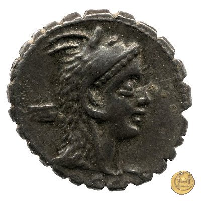 412/1 - denario L. Roscius Fabatus 64 BC (Roma)