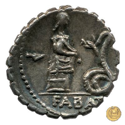 412/1 - denario L. Roscius Fabatus 64 BC (Roma)