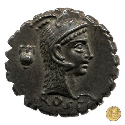 412/1 - denario L. Roscius Fabatus 64 BC (Roma)