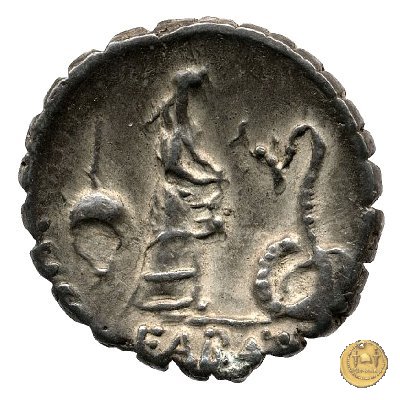 412/1 - denario L. Roscius Fabatus 64 BC (Roma)