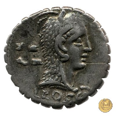 412/1 - denario L. Roscius Fabatus 64 BC (Roma)