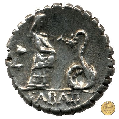 412/1 - denario L. Roscius Fabatus 64 BC (Roma)