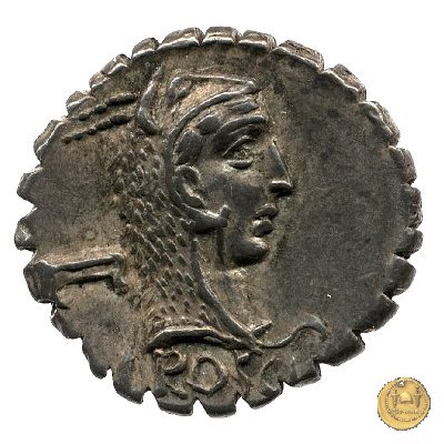 412/1 - denario L. Roscius Fabatus 64 BC (Roma)