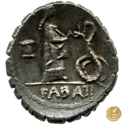 412/1 - denario L. Roscius Fabatus 64 BC (Roma)