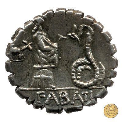 412/1 - denario L. Roscius Fabatus 64 BC (Roma)