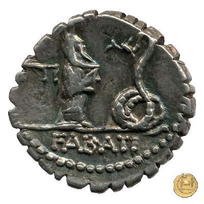 412/1 - denario L. Roscius Fabatus 64 BC (Roma)