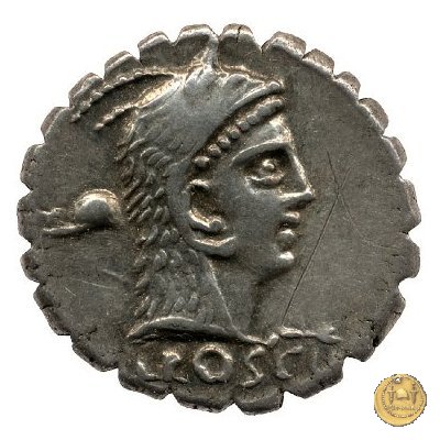 412/1 - denario L. Roscius Fabatus 64 BC (Roma)