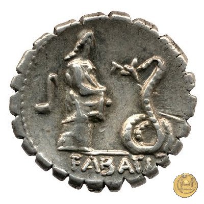 412/1 - denario L. Roscius Fabatus 64 BC (Roma)