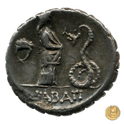 412/1 - denario L. Roscius Fabatus 64 BC (Roma)