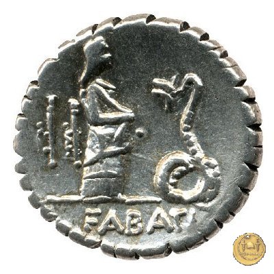 412/1 - denario L. Roscius Fabatus 64 BC (Roma)