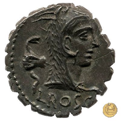 412/1 - denario L. Roscius Fabatus 64 BC (Roma)