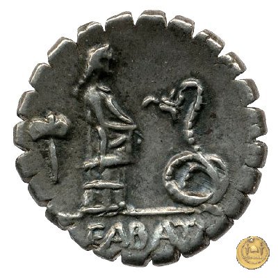 412/1 - denario L. Roscius Fabatus 64 BC (Roma)