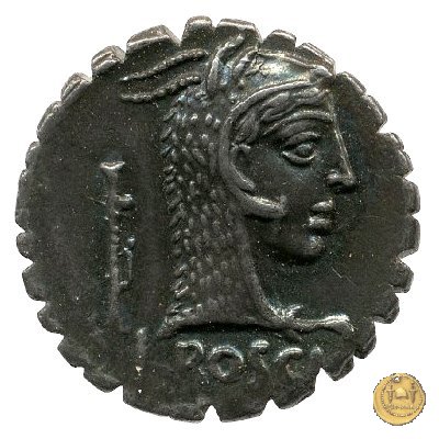 412/1 - denario L. Roscius Fabatus 64 BC (Roma)