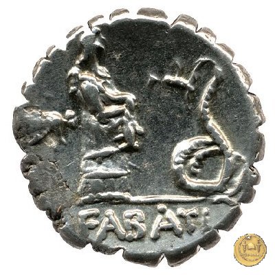 412/1 - denario L. Roscius Fabatus 64 BC (Roma)