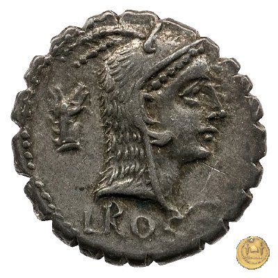 412/1 - denario L. Roscius Fabatus 64 BC (Roma)