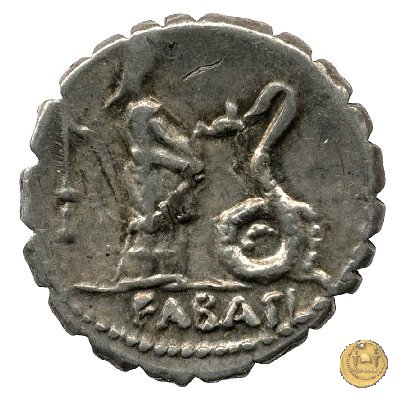 412/1 - denario L. Roscius Fabatus 64 BC (Roma)