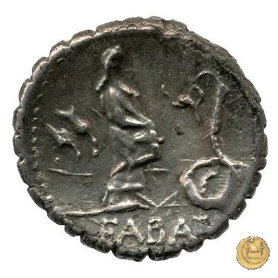 412/1 - denario L. Roscius Fabatus 64 BC (Roma)