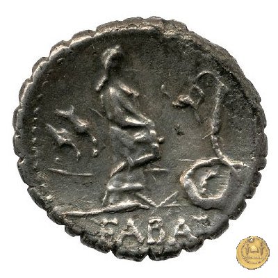 412/1 - denario L. Roscius Fabatus 64 BC (Roma)