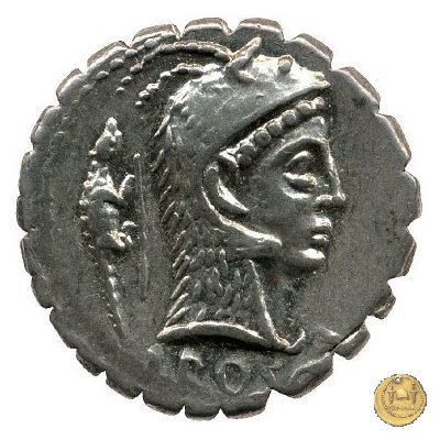 412/1 - denario L. Roscius Fabatus 64 BC (Roma)