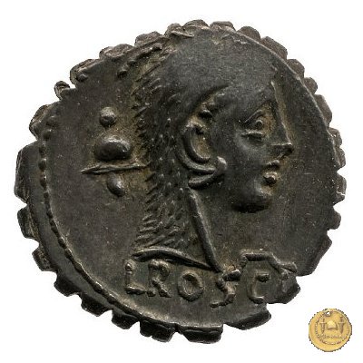 412/1 - denario L. Roscius Fabatus 64 BC (Roma)