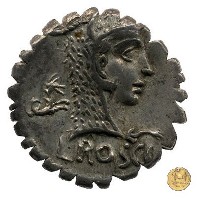 412/1 - denario L. Roscius Fabatus 64 BC (Roma)