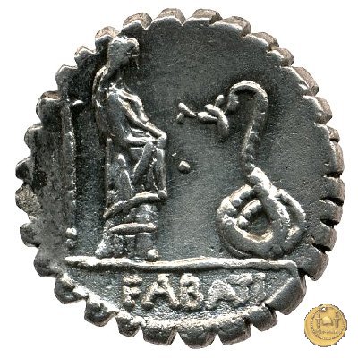 412/1 - denario L. Roscius Fabatus 64 BC (Roma)