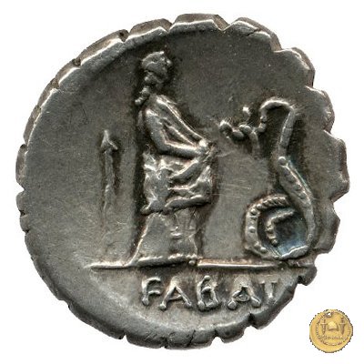 412/1 - denario L. Roscius Fabatus 64 BC (Roma)