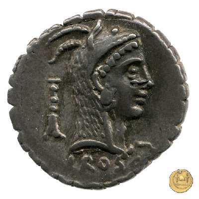 412/1 - denario L. Roscius Fabatus 64 BC (Roma)