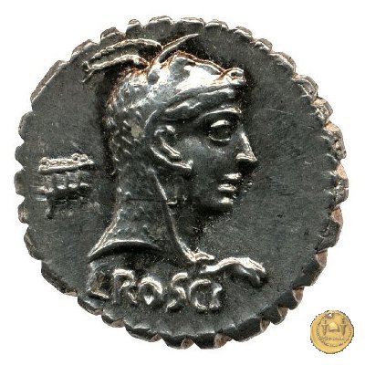 412/1 - denario L. Roscius Fabatus 64 BC (Roma)