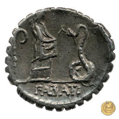 412/1 - denario L. Roscius Fabatus 64 BC (Roma)