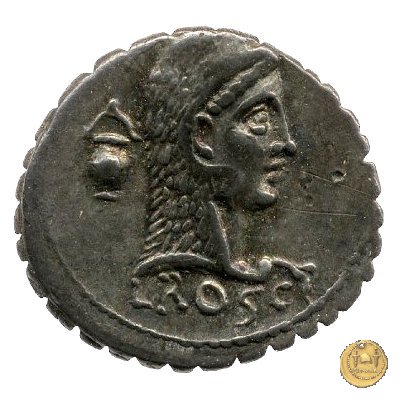 412/1 - denario L. Roscius Fabatus 64 BC (Roma)