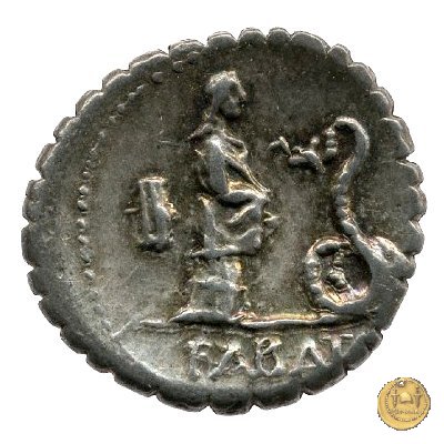 412/1 - denario L. Roscius Fabatus 64 BC (Roma)