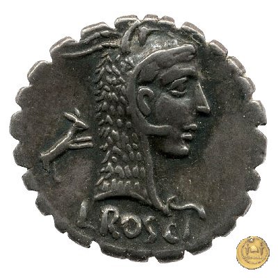 412/1 - denario L. Roscius Fabatus 64 BC (Roma)