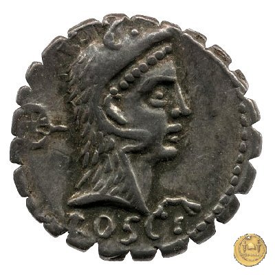 412/1 - denario L. Roscius Fabatus 64 BC (Roma)