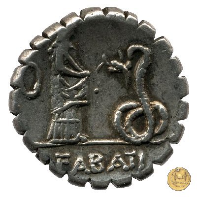 412/1 - denario L. Roscius Fabatus 64 BC (Roma)