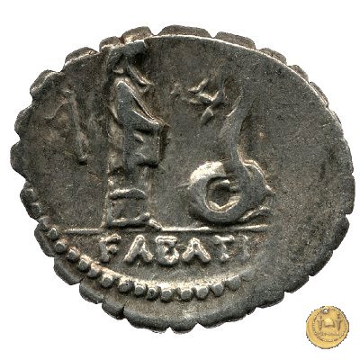 412/1 - denario L. Roscius Fabatus 64 BC (Roma)