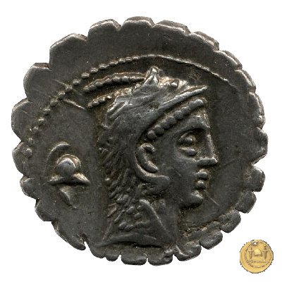 412/1 - denario L. Roscius Fabatus 64 BC (Roma)