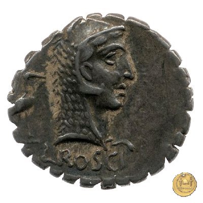 412/1 - denario L. Roscius Fabatus 64 BC (Roma)