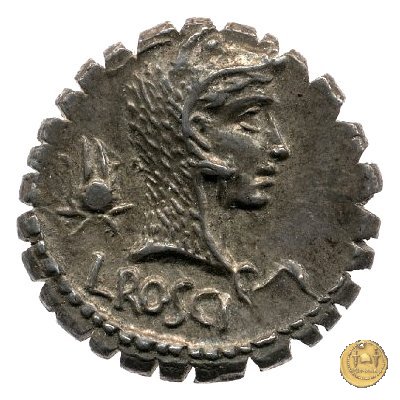 412/1 - denario L. Roscius Fabatus 64 BC (Roma)