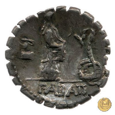 412/1 - denario L. Roscius Fabatus 64 BC (Roma)