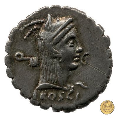 412/1 - denario L. Roscius Fabatus 64 BC (Roma)