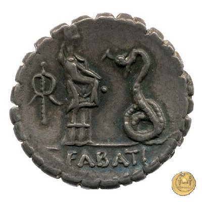 412/1 - denario L. Roscius Fabatus 64 BC (Roma)