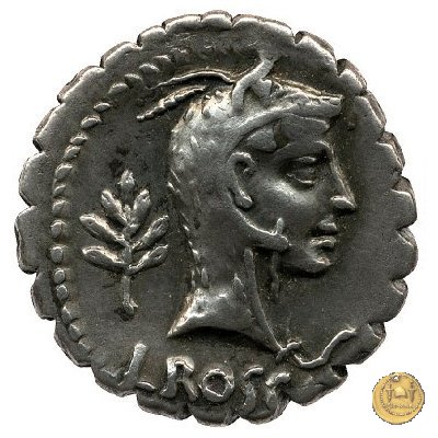 412/1 - denario L. Roscius Fabatus 64 BC (Roma)