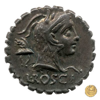 412/1 - denario L. Roscius Fabatus 64 BC (Roma)