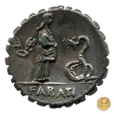 412/1 - denario L. Roscius Fabatus 64 BC (Roma)