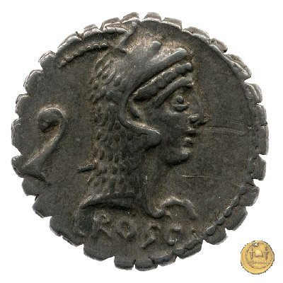 412/1 - denario L. Roscius Fabatus 64 BC (Roma)